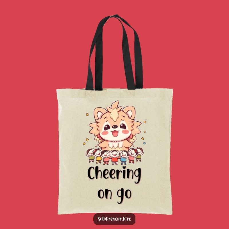 Funny Cheerful Creature Tote Bag: Fan Club Carryall for Gifts