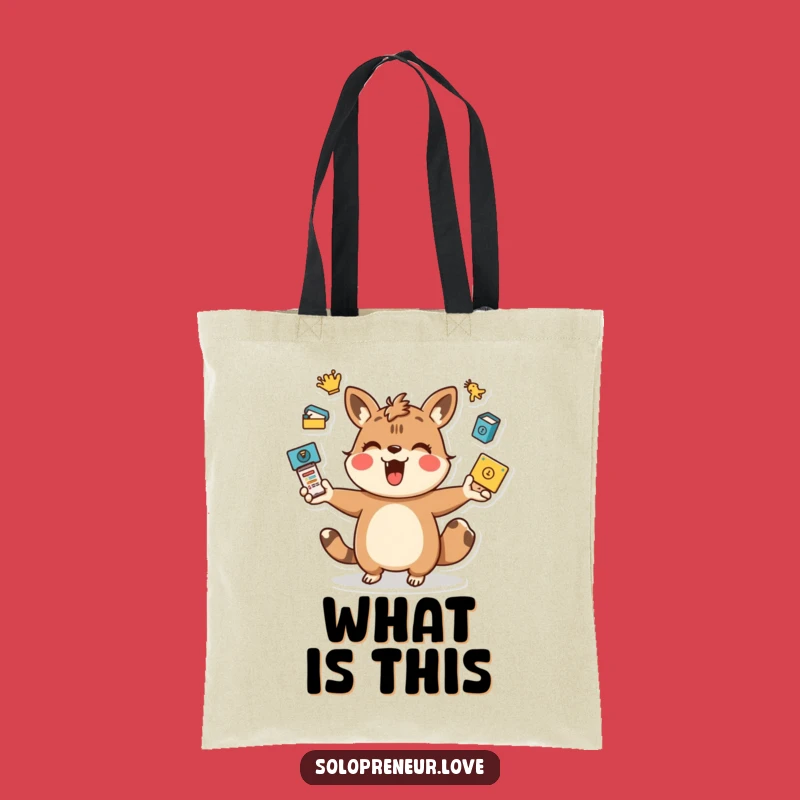 Funny Juggling Animal Tote Bag: Task Master Carry-All, Perfect Gift Bag