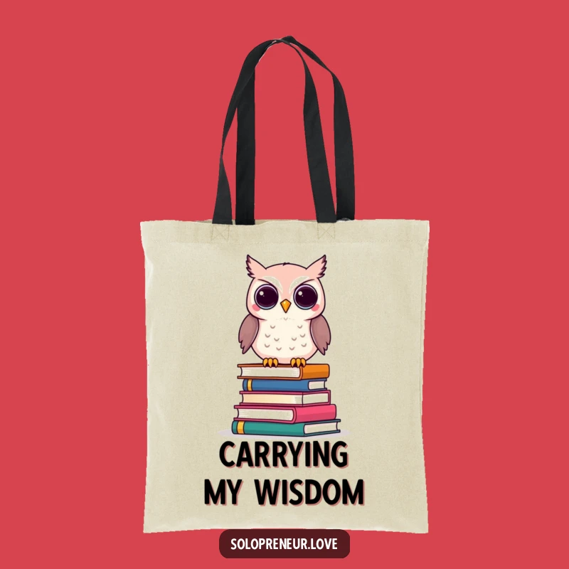 Funny Owl Business Books Tote Bag: Carry Your Knowledge in Style