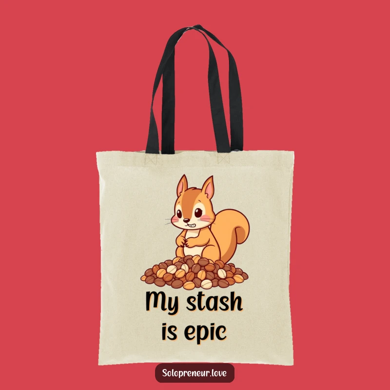 Funny Squirrel Nut Organizer Tote Bag – Carry Your Essentials with Style.