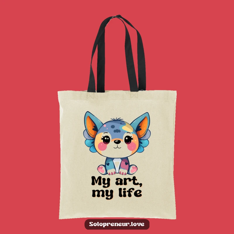 Funny Creative Animal Tote Bag: Carry Your Art Supplies in Style, Great Funny Gift!